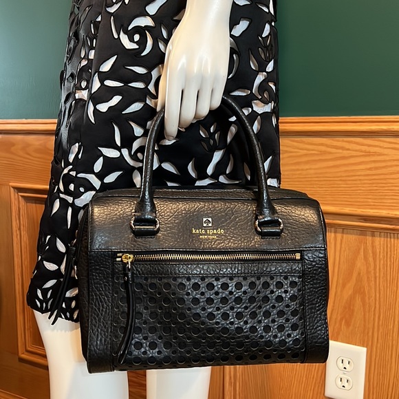 Kate Spade Perri Lane Leather Shoulder Crossbody Bubble Satchel - Picture 2 of 10